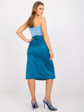 Elegant Midi Skirt in Sea Color