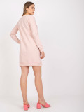 Stylish Sweat Dress in Light Pink