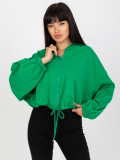 Green Zip-Up Hoodie RUE PARIS