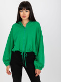 Green Zip-Up Hoodie RUE PARIS