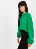 Green Zip-Up Hoodie RUE PARIS