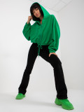 Green Zip-Up Hoodie RUE PARIS