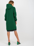 Dark Green Long Zip-Up Hoodie Mayar