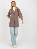 Brown Transitional Coat with Cuffs OCH BELLA