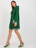 Dark Green Long Zip-Up Hoodie