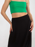Black Midi Skirt with Pockets RUE PARIS