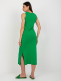 Green Everyday Dress with Slits OCH BELLA