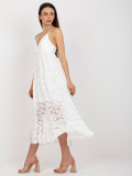 White Summer Dress with Ruffle OCH BELLA