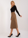 Beige Midi Skirt