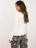 Elegant ecru sweater with long sleeves