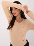 Beige Long Sleeve Sweater