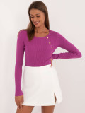 Elegant Purple Sweater