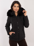Stylish Black Winter Jacket with Hood