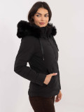Stylish Black Winter Jacket with Hood