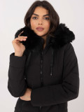 Stylish Black Winter Jacket with Hood