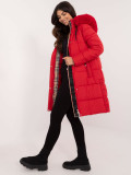 Red Winter Jacket with Hood