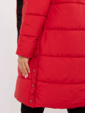 Red Winter Jacket with Hood
