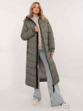 Women's Khaki Long Sleeve Coat