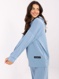 Blue Hooded Sweatshirt