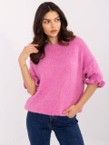 Pink Sweater with 3/4 Sleeves