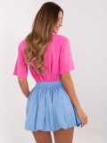Stylish Mini Skirt in Light Blue