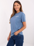 Comfortable Blue T-Shirt with Short Sleeves