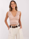 Stylish Lace Top in Light Pink