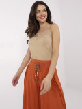 Stylish Palazzo Pants in Dark Orange