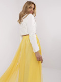 Yellow Midi Tulle Skirt