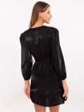 Black Dress with Ruffles