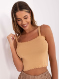 Beige Short Top RUE PARIS