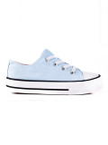 Light blue children's lace-up sneakers