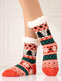 Women's winter insulated socks orange/green