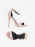 Beige Stiletto Sandals