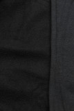 Basic zip-up hoodie in black