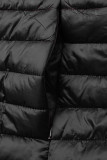 Black jacket with elastic waist