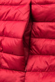 Dark red jacket with elastic waist