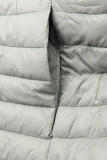 Grey jacket with elastic waist