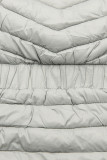 Grey jacket with elastic waist