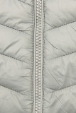 Grey jacket with elastic waist