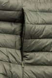 Olive-green  jacket with elastic waist