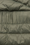 Olive-green  jacket with elastic waist