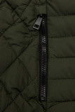 Olive green mid season quilted jacket