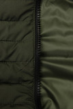 Olive green mid season quilted jacket