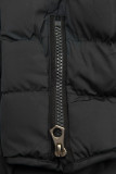 Winter jacket with faux fur lining in black