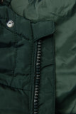 Dark green quilted jacket for autumn/winter