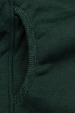 Basic zip-up hoodie in black