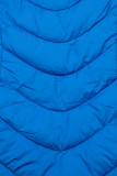 Royal blue winter jacket with teddy lining