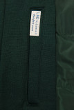 Emerald green elongated hoodie