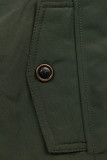 Dark green winter parka jacket in short cut